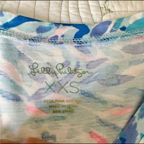 NWOT Lilly Pulitzer Preston Dress With Tie Sleeves In Breakaway TWave Party - Picture 13 of 15